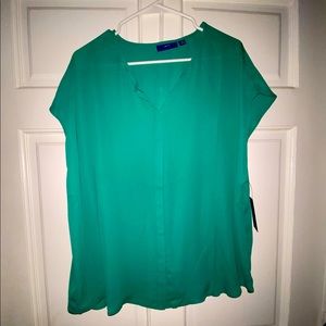 Green Apt. 9 blouse that has never been worn and still has price tags on.